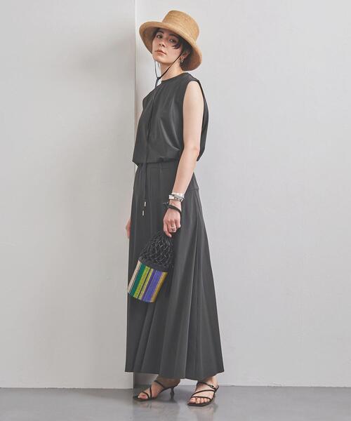 UNITED ARROWS（ユナイテッドアローズ）の「UGCC T/C イージー フレアースカート（スカート・レディース・ベージュ/ダークグレー・FREE）」の6枚目の写真