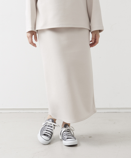 collex（コレックス）の「【一部店舗・WEB限定】ダンボールタイトスカート（スカート・レディース・サックスブルー/ネイビー/グレー・フリー）」の2枚目の写真