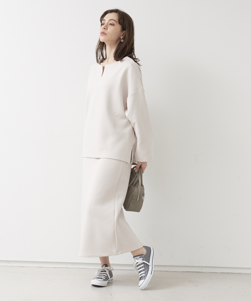 collex（コレックス）の「【一部店舗・WEB限定】ダンボールタイトスカート（スカート・レディース・サックスブルー/ネイビー/グレー・フリー）」の5枚目の写真