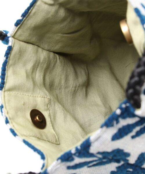 salle de bal（サルデバル）の「【 Craft India BY PEAPOD / バイピーポッド 】 ジャガードショルダーバッグ FRH（ショルダーバッグ・レディース・ベージュ/ブルー/ネイビー/ブラック/グレー・FREE）」の7枚目の写真