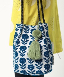 【 Craft India BY PEAPOD / バイピーポッド 】 ジャガードショルダーバッグ FRH