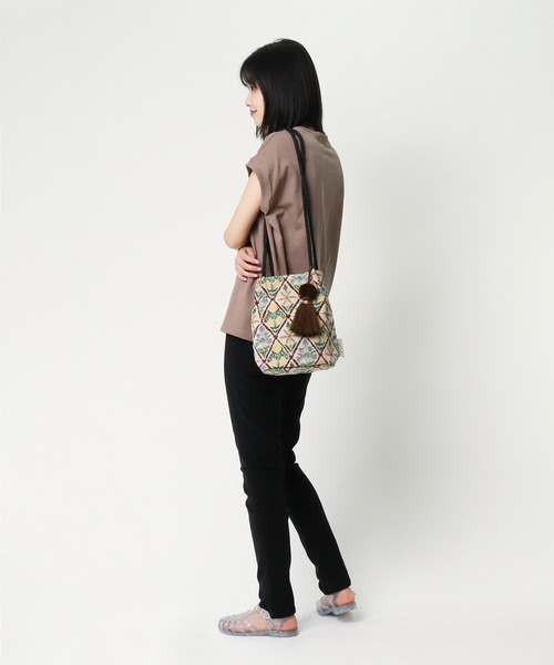 salle de bal（サルデバル）の「【 Craft India BY PEAPOD / バイピーポッド 】 ジャガードショルダーバッグ FRH（ショルダーバッグ・レディース・ベージュ/ブルー/ネイビー/ブラック/グレー・FREE）」の17枚目の写真