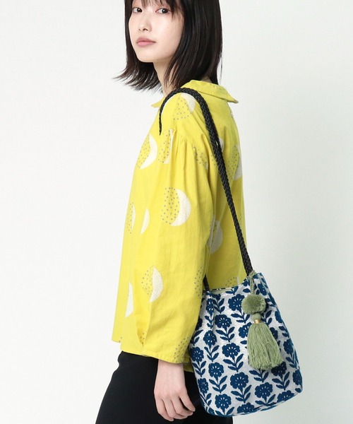 salle de bal（サルデバル）の「【 Craft India BY PEAPOD / バイピーポッド 】 ジャガードショルダーバッグ FRH（ショルダーバッグ・レディース・ベージュ/ブルー/ネイビー/ブラック/グレー・FREE）」の21枚目の写真