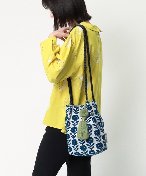 salle de bal（サルデバル）の「【 Craft India BY PEAPOD / バイピーポッド 】 ジャガードショルダーバッグ FRH（ショルダーバッグ・レディース・ベージュ/ブルー/ネイビー/ブラック/グレー・FREE）」の22枚目の写真