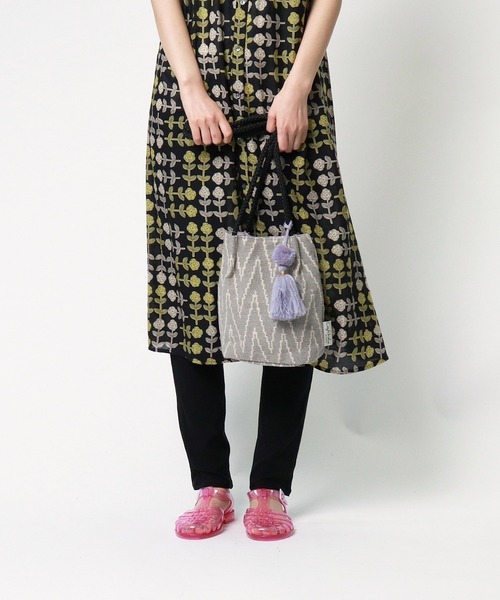 salle de bal（サルデバル）の「【 Craft India BY PEAPOD / バイピーポッド 】 ジャガードショルダーバッグ FRH（ショルダーバッグ・レディース・ベージュ/ブルー/ネイビー/ブラック/グレー・FREE）」の15枚目の写真