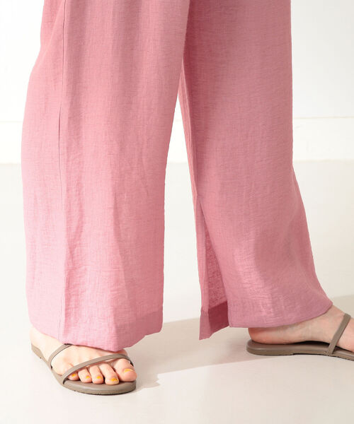 Demi-Luxe BEAMS リネン ワイドパンツ ピンク 日本製 楽天市場】【SALE／60%OFF】Demi-Luxe BEAMS / リネン ワイド