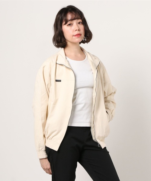 FANCY CLUB（ファンシークラブ）の「【NASTY FANCY CLUB】PIGMENT WINDBREAKER JACKET（ブルゾン・レディース・チャコールグレー/アイボリー・ONE SIZE）」の5枚目の写真