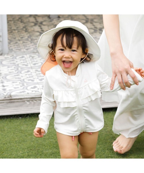 10mois(ディモワ)の「10mois UVハット アイボリー 48-52cm(ハット・キッズ・アイボリー・フリー(48-52cm))」の7枚目の写真