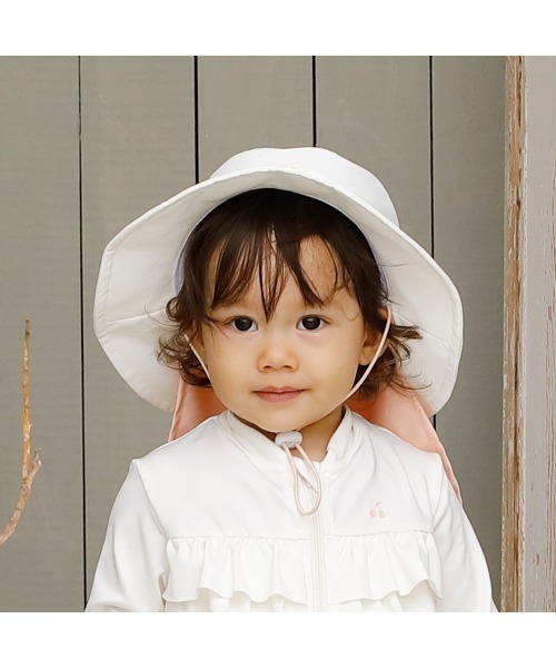 10mois(ディモワ)の「10mois UVハット アイボリー 48-52cm(ハット・キッズ・アイボリー・フリー(48-52cm))」の4枚目の写真
