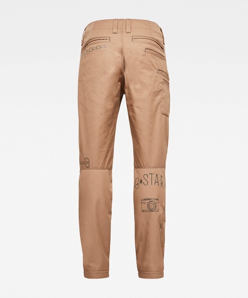 G-STAR（ジースター）の「E ARTWORK STRAIGHT TAPERED CHINO/チノパンツ（チノパンツ・メンズ・ベージュ・34/30/30/30/32/30/28/30）」の2枚目の写真