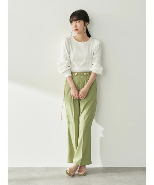 earth music&ecology（アースミュージックアンドエコロジー）の「フラワーチェーンベルト ＊（ベルト・レディース・ゴールド・FREE）」の5枚目の写真