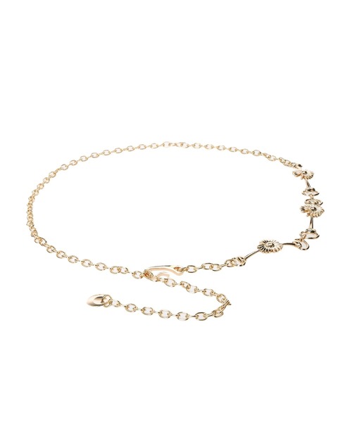 earth music&ecology（アースミュージックアンドエコロジー）の「フラワーチェーンベルト ＊（ベルト・レディース・ゴールド・FREE）」の8枚目の写真