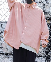 リフレクターロゴストライプアシメシャツ