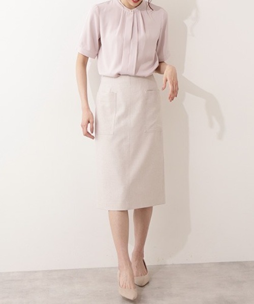 NATURAL BEAUTY BASIC(ナチュラルビューティーベーシック)の「フロントタックブラウス(シャツ/ブラウス・レディース・ネイビー/ピンク/ベージュ・マルチサイズ)」の21枚目の写真