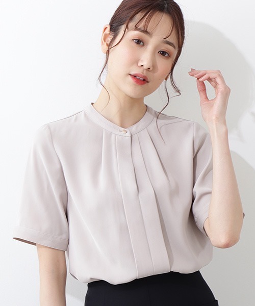 マルチサイズ ブラウス シャツ フロントタックブラウス レディース NATURAL BEAUTY BASIC（ナチュラルビューティーベーシック）の