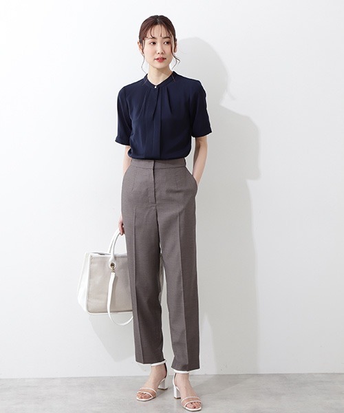 マルチサイズ ブラウス シャツ フロントタックブラウス レディース NATURAL BEAUTY BASIC（ナチュラルビューティーベーシック）の
