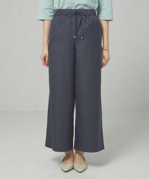 THE STATION STORE（ザ ステーション ストア）の「＜ma couleur＞ モクツイル ギャザー パンツ（その他パンツ・レディース・ベージュ/ネイビー・SMALL/MEDIUM）」の14枚目の写真