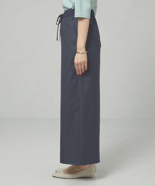 THE STATION STORE（ザ ステーション ストア）の「＜ma couleur＞ モクツイル ギャザー パンツ（その他パンツ・レディース・ベージュ/ネイビー・SMALL/MEDIUM）」の7枚目の写真