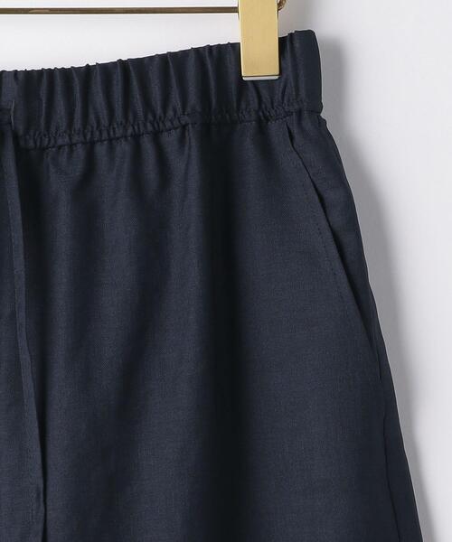 THE STATION STORE（ザ ステーション ストア）の「＜ma couleur＞ モクツイル ギャザー パンツ（その他パンツ・レディース・ベージュ/ネイビー・SMALL/MEDIUM）」の4枚目の写真