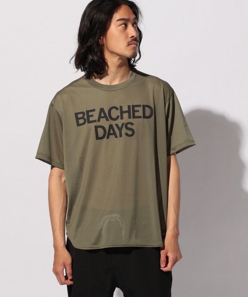 BEACHED DAYS(ビーチドデイズ)の「【BEACHED DAYS(ビーチドデイズ)】MESH TEE(Tシャツ/カットソー・メンズ・ブラック/カーキ/チャコール・MEDIUM/LARGE)」の18枚目の写真