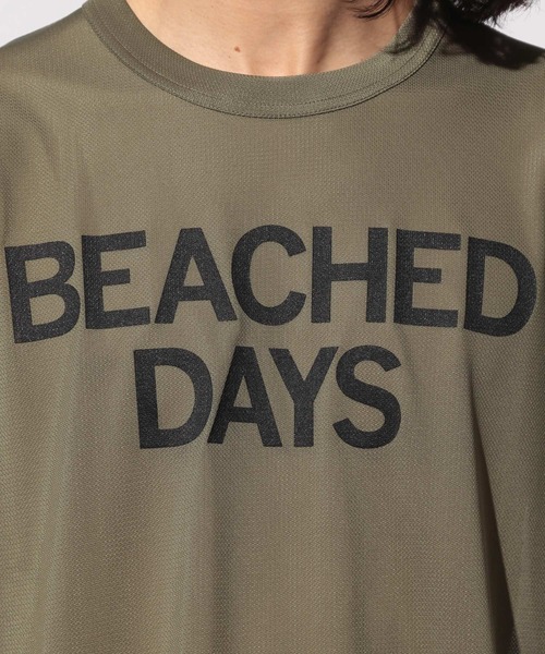 BEACHED DAYS(ビーチドデイズ)の「【BEACHED DAYS(ビーチドデイズ)】MESH TEE(Tシャツ/カットソー・メンズ・ブラック/カーキ/チャコール・MEDIUM/LARGE)」の16枚目の写真