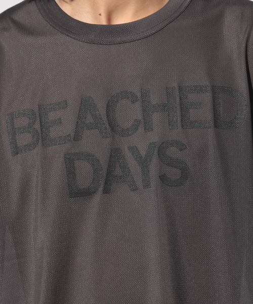 BEACHED DAYS(ビーチドデイズ)の「【BEACHED DAYS(ビーチドデイズ)】MESH TEE(Tシャツ/カットソー・メンズ・ブラック/カーキ/チャコール・MEDIUM/LARGE)」の11枚目の写真