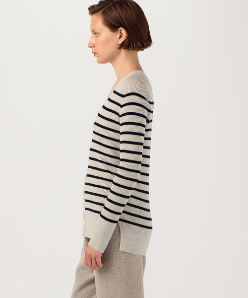 GALERIE VIE（ギャルリー ヴィー）の「プルミエールウールリブ Vネック