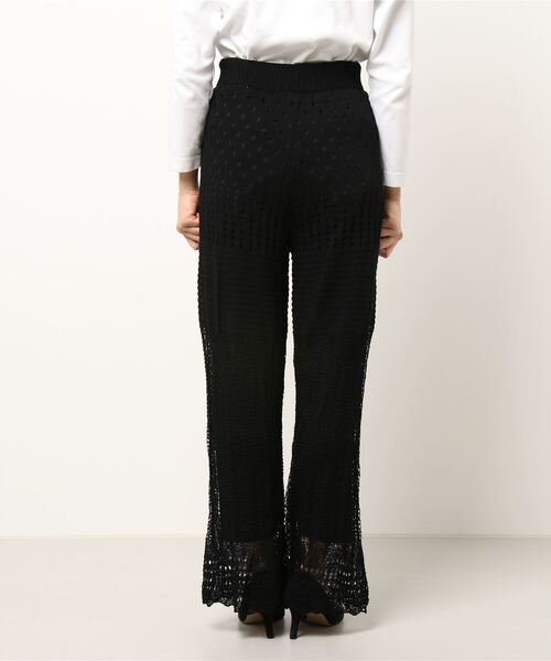 Wefst（ウェスト）の「【Wefst】RNカギ針風ニットパンツ（その他パンツ・レディース・ホワイト系その他/グレイッシュベージュ/オレンジ系その他/ブラック・FREE）」の6枚目の写真