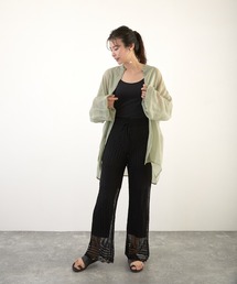 【Wefst】RNカギ針風ニットパンツ