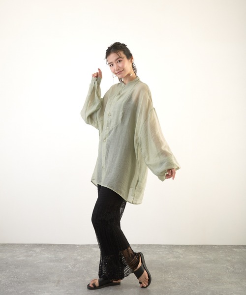 Wefst（ウェスト）の「【Wefst】RNカギ針風ニットパンツ（その他パンツ・レディース・ホワイト系その他/グレイッシュベージュ/オレンジ系その他/ブラック・FREE）」の7枚目の写真