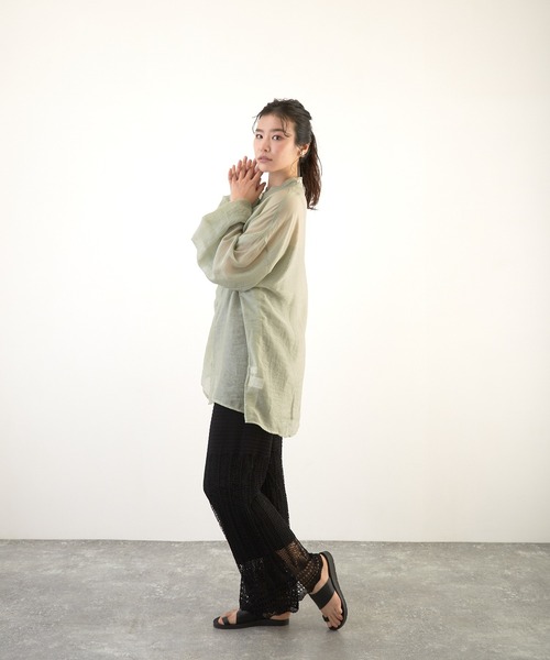 Wefst（ウェスト）の「【Wefst】RNカギ針風ニットパンツ（その他パンツ・レディース・ホワイト系その他/グレイッシュベージュ/オレンジ系その他/ブラック・FREE）」の8枚目の写真