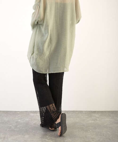 Wefst（ウェスト）の「【Wefst】RNカギ針風ニットパンツ（その他パンツ・レディース・ホワイト系その他/グレイッシュベージュ/オレンジ系その他/ブラック・FREE）」の13枚目の写真