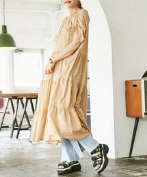 WEGO/【ZOZOTOWN&一部店限定】フリルネックティアードワンピース