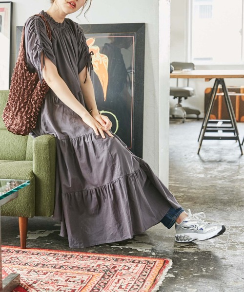 Zozotown 一部店限定 ワンピース フリルネックティアードワンピース ワンピース Wego ウィゴー のファッション Wego