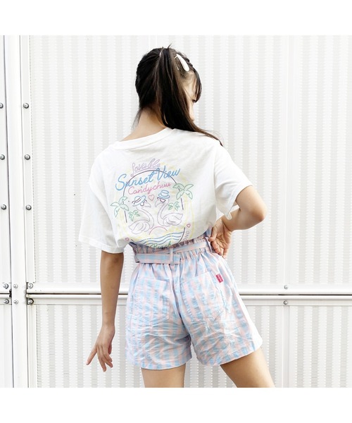 Candychuu(キャンディチュウ)の「【プチプラ】ネオンプリントTシャツ(Tシャツ/カットソー・キッズ・ホワイト/ブラック・S/XS/M)」の1枚目の写真