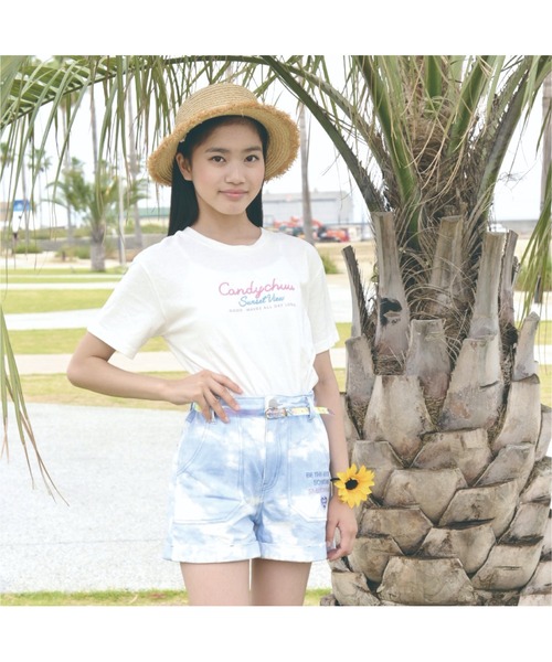 Candychuu(キャンディチュウ)の「【プチプラ】ネオンプリントTシャツ(Tシャツ/カットソー・キッズ・ホワイト/ブラック・S/XS/M)」の3枚目の写真