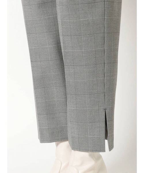 MERCURYDUO（マーキュリーデュオ）の「細ベルト付チェックテーパードパンツ（その他パンツ・レディース・ライトグレー/ブラウン・SMALL/MEDIUM）」の12枚目の写真