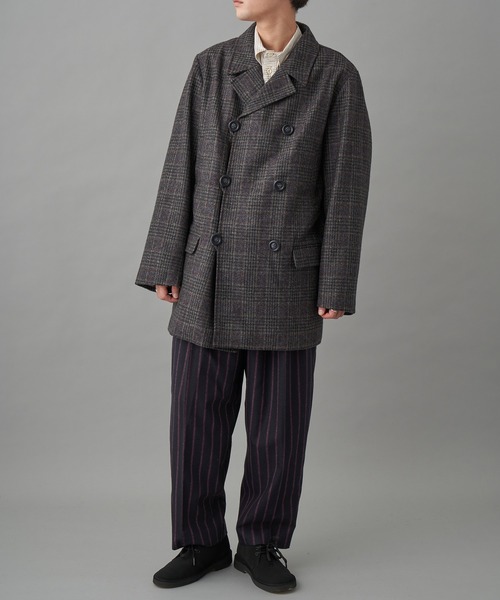 FRANK LEDER(フランクリーダー)の「FRANK LEDER CHEQUERED WOOL COAT (421035)(その他アウター・メンズ・グレー・LARGE)」の5枚目の写真