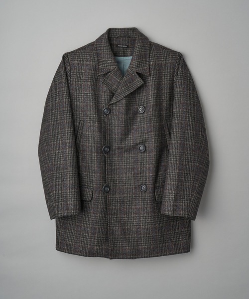FRANK LEDER(フランクリーダー)の「FRANK LEDER CHEQUERED WOOL COAT (421035)(その他アウター・メンズ・グレー・LARGE)」の2枚目の写真