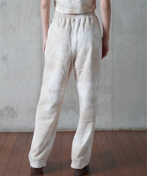 one way（ワンウェイ）の「【oneway Jeans】タイダイフレアパンツ（スウェットパンツ・レディース・ライトグレー/ライトブルー/ベージュ/パープル・FREE）」の11枚目の写真