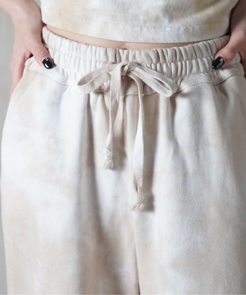 one way（ワンウェイ）の「【oneway Jeans】タイダイフレアパンツ（スウェットパンツ・レディース・ライトグレー/ライトブルー/ベージュ/パープル・FREE）」の10枚目の写真