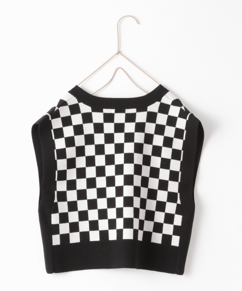 LOWRYS FARM（ローリーズファーム）の「ガラニットベスト　959082（ベスト・キッズ・ブラック/ブラウン・110cm/120cm/130cm）」の7枚目の写真