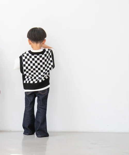 LOWRYS FARM（ローリーズファーム）の「ガラニットベスト　959082（ベスト・キッズ・ブラック/ブラウン・110cm/120cm/130cm）」の10枚目の写真