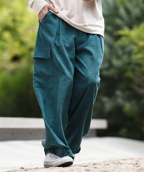 CAMBIO（カンビオ）の「mp9188-2way Silhouette Pants パンツ（その他パンツ・メンズ・ブラック/オリーブ/ブルーグリーン/グレイッシュベージュ・S/M/L）」の4枚目の写真