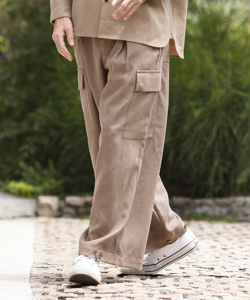 CAMBIO（カンビオ）の「mp9188-2way Silhouette Pants パンツ（その他パンツ・メンズ・ブラック/オリーブ/ブルーグリーン/グレイッシュベージュ・S/M/L）」の5枚目の写真