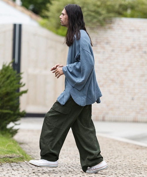 CAMBIO（カンビオ）の「mp9188-2way Silhouette Pants パンツ（その他パンツ・メンズ・ブラック/オリーブ/ブルーグリーン/グレイッシュベージュ・S/M/L）」の9枚目の写真