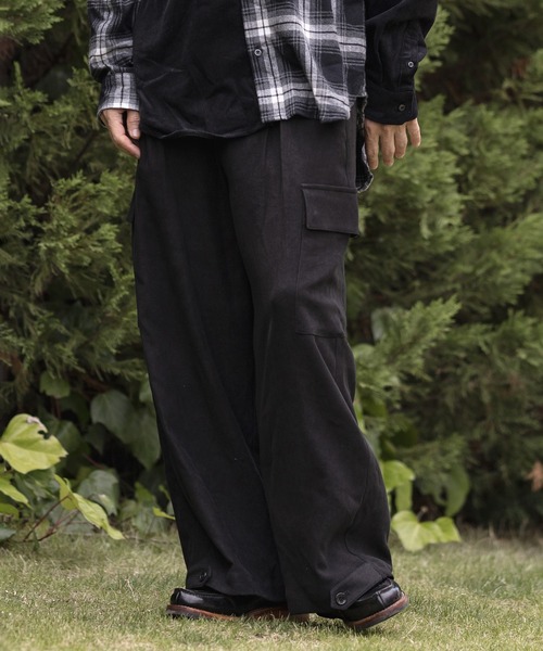 CAMBIO（カンビオ）の「mp9188-2way Silhouette Pants パンツ（その他パンツ・メンズ・ブラック/オリーブ/ブルーグリーン/グレイッシュベージュ・S/M/L）」の11枚目の写真