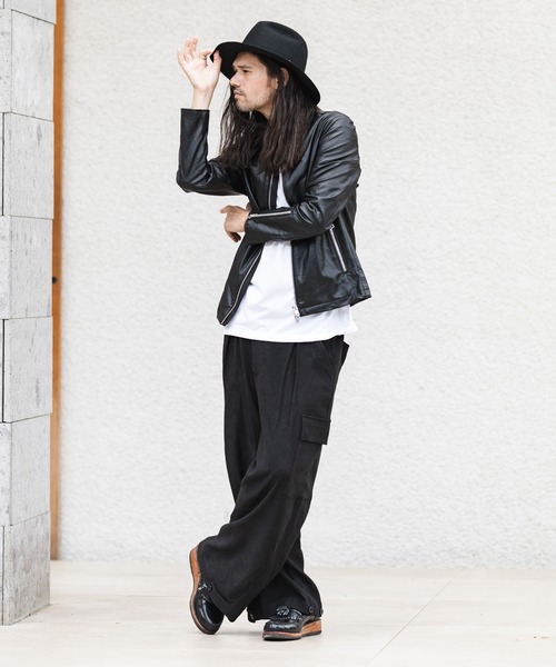 CAMBIO（カンビオ）の「mp9188-2way Silhouette Pants パンツ（その他パンツ・メンズ・ブラック/オリーブ/ブルーグリーン/グレイッシュベージュ・S/M/L）」の12枚目の写真