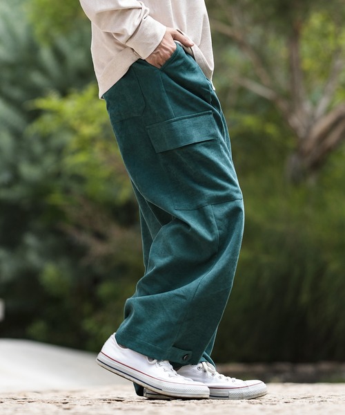 CAMBIO（カンビオ）の「mp9188-2way Silhouette Pants パンツ（その他パンツ・メンズ・ブラック/オリーブ/ブルーグリーン/グレイッシュベージュ・S/M/L）」の14枚目の写真