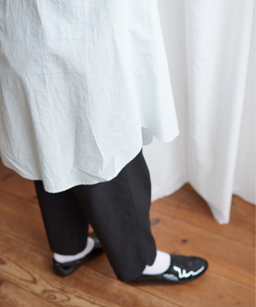 Lene(レネ)の「100/1 voil チュニックブラウス(シャツ/ブラウス・レディース・グレー/ベージュ/ピンク・FREE)」の6枚目の写真